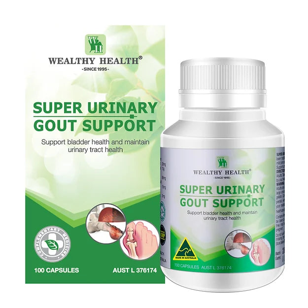 Wealthy Health Super Urinary Gout Support 100 Capsules