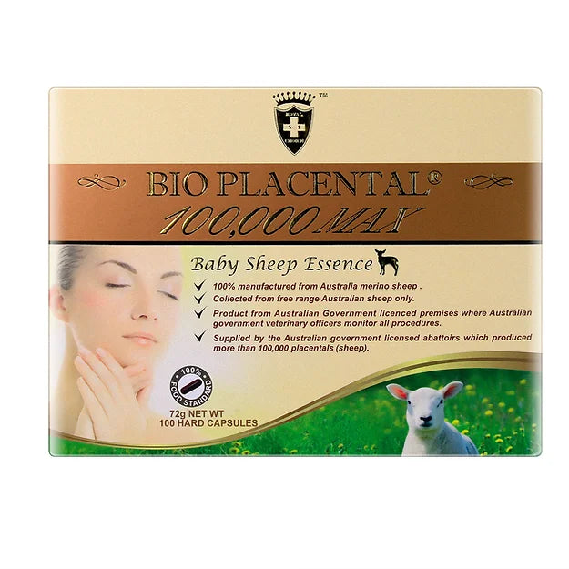 Wealthy Health Bio Placental 100,000 Baby Sheep Essence 100 Capsules