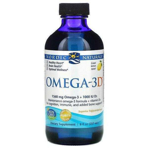 Nordic Naturals Omega-3D Liquid 237ml Vitamins 4 You